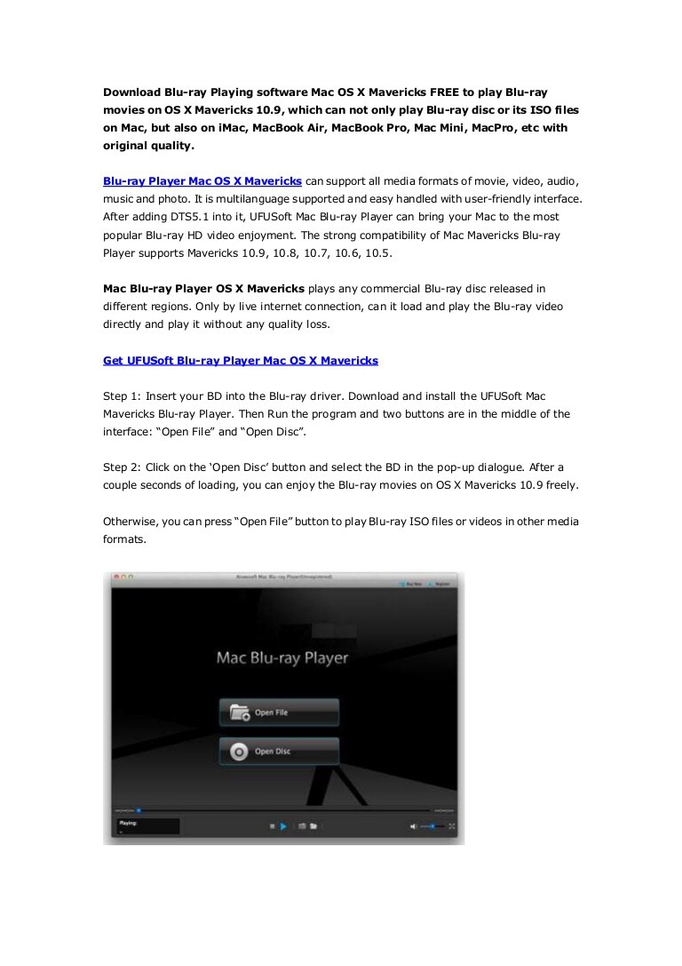 3d media player for mac os x